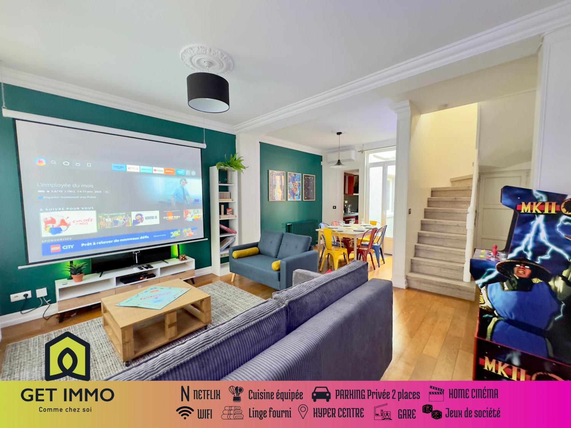Maison 3Ch - Cinema - Game Room - Parking - Gare Amiens Eksteriør billede